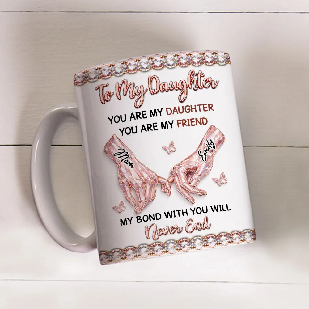 Personalized Ceramic Mug for Daughter - Sentimental Gift with Heartfelt Message Cup MagicInPrints