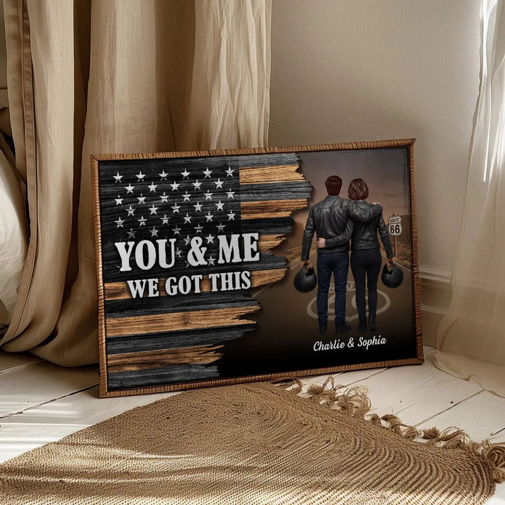Custom Motorcycle Couple Print for Partners - Riding Partners Since 2020 Poster or Canvas MagicInPrints