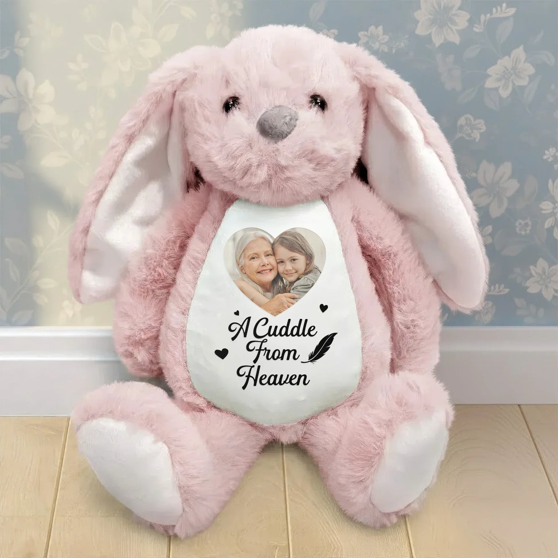 Personalized Memorial Stuffed Bunny for Kids - A Cuddle From Heaven Gift Plaything MagicInPrints