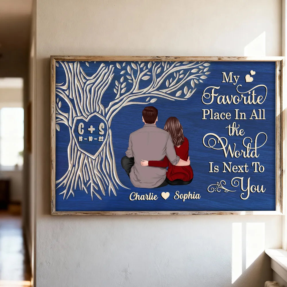 Personalized Couple Wall Art for Home Decor - Romantic Gift Poster or Canvas MagicInPrints