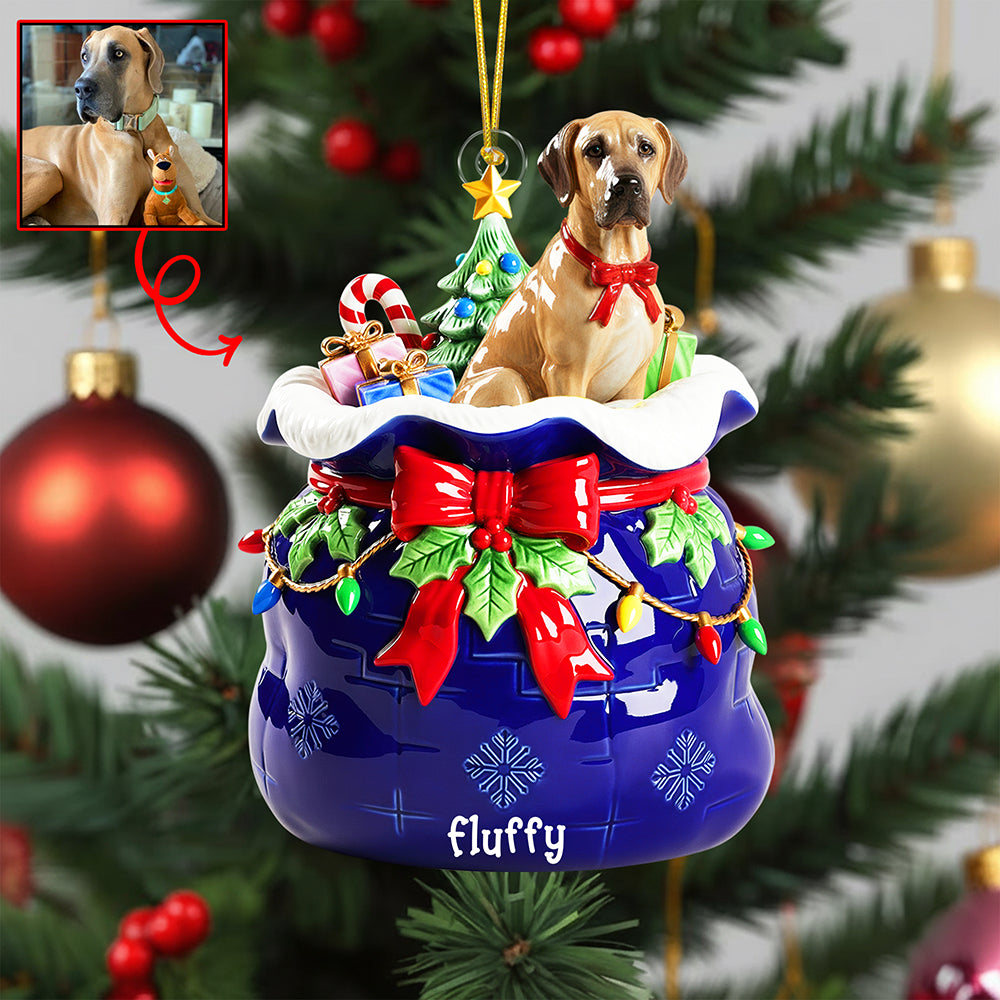 Celebrate Your Pet: Customizable Festive Keepsake Christmas Ornament - Perfect Gift for Pet Lovers! Ornament MagicInPrints