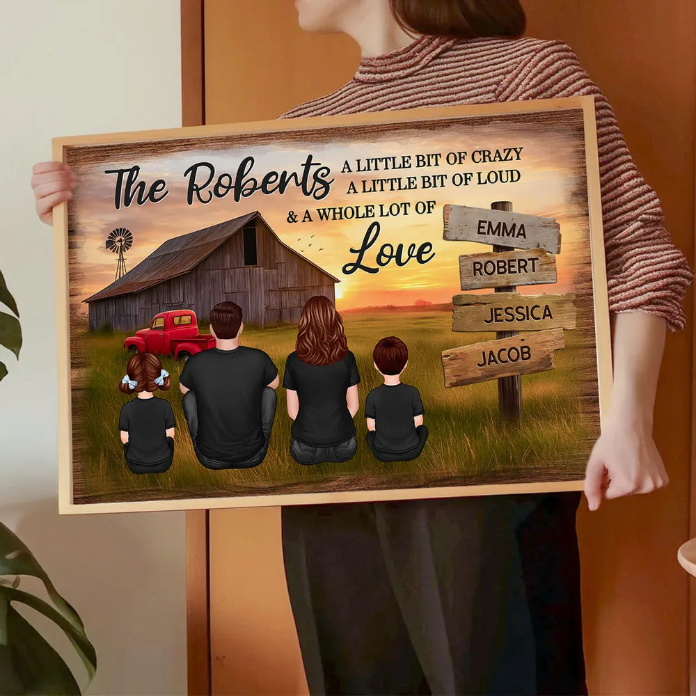 Personalized Family Farmhouse Canvas Art for Home Decor - Sentimental Gift Poster or Canvas MagicInPrints
