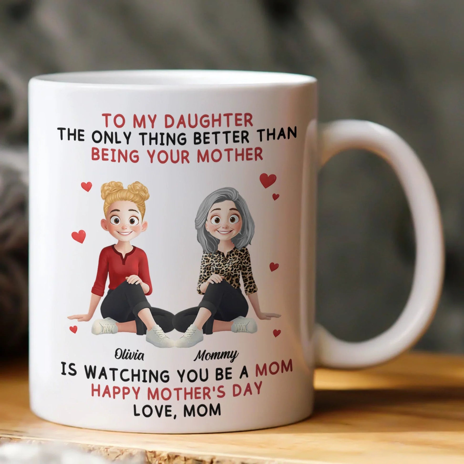 Personalized Mother Daughter Mug - Sentimental Gift for Mother's Day Cup MagicInPrints