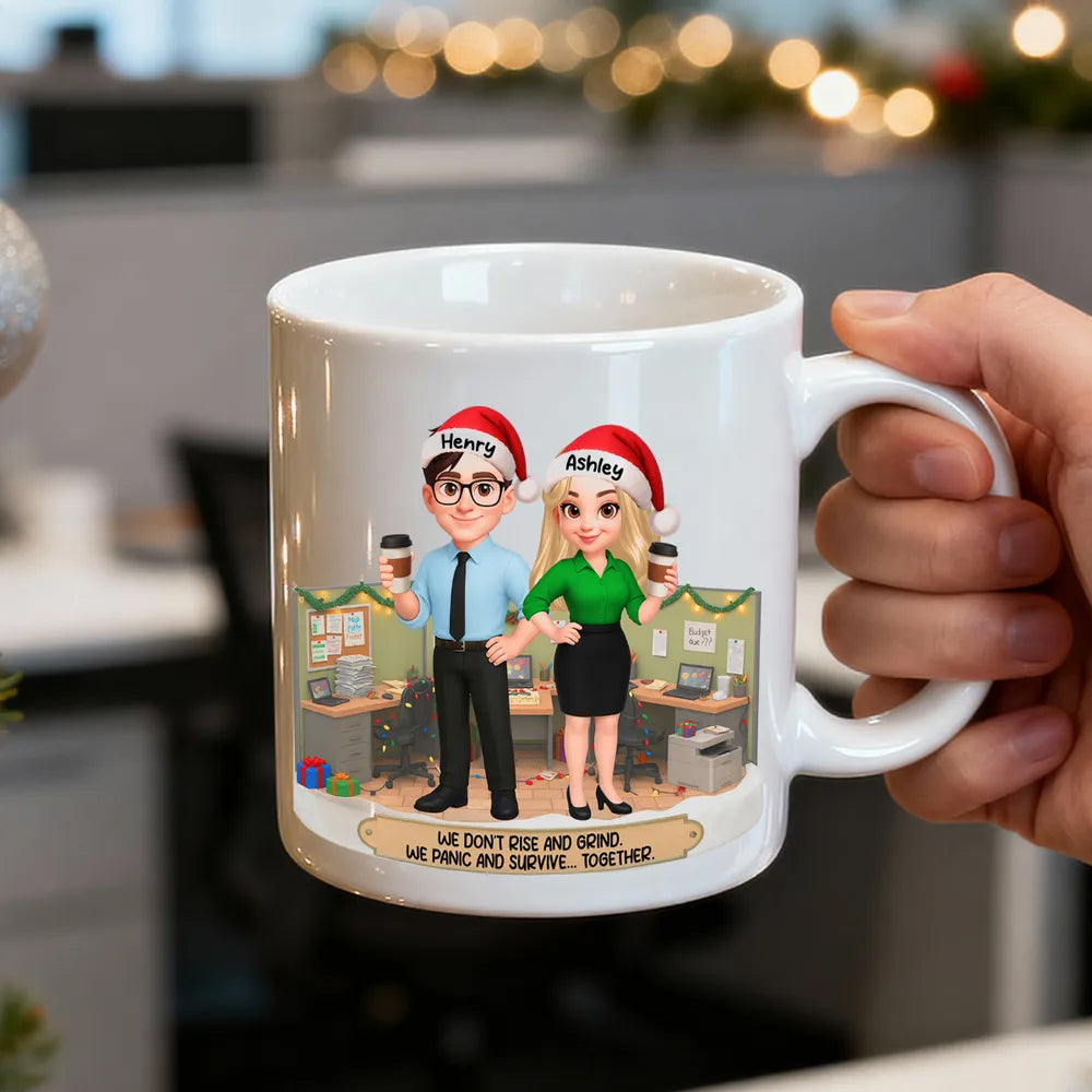 Personalized Christmas Office Mug for Coworkers - Funny Holiday Gift Cup MagicInPrints