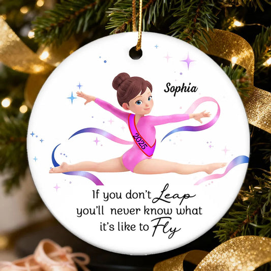 Personalized Gymnastics Christmas Ornament for Kids - Inspirational Gift Ornament MagicInPrints