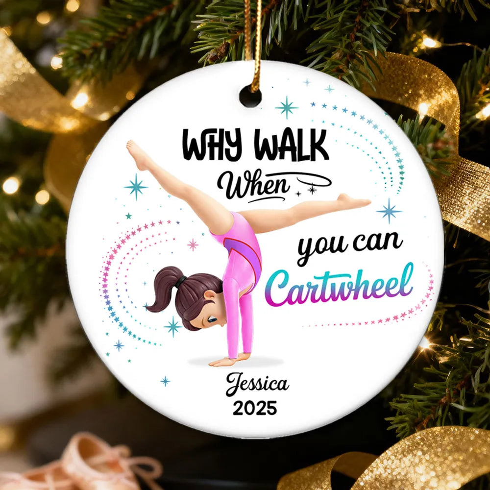 Personalized Gymnastics Ornament for Kids - Christmas Keepsake Ornament MagicInPrints