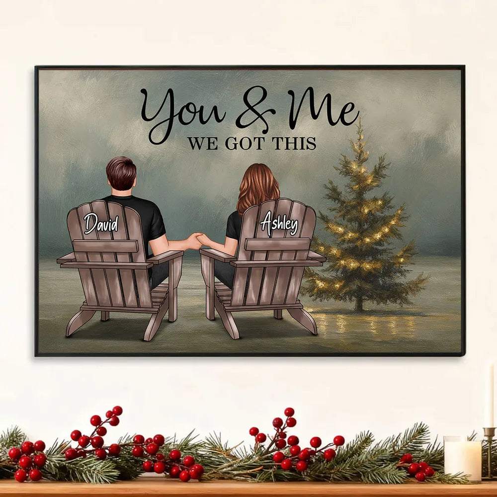 Personalized Couple Canvas Wall Art for Home Decor - Romantic Gift Poster or Canvas MagicInPrints