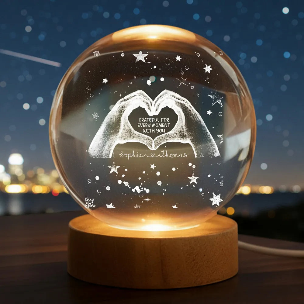 Personalized LED Night Light for Couples - Heartfelt Gift for Anniversaries Lamp MagicInPrints
