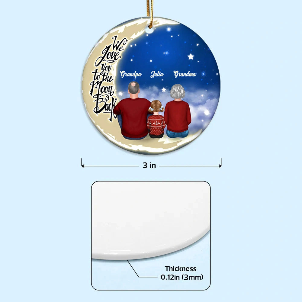 Personalized Family Christmas Ornament for Grandparents - Sentimental Holiday Decor Ornament MagicInPrints