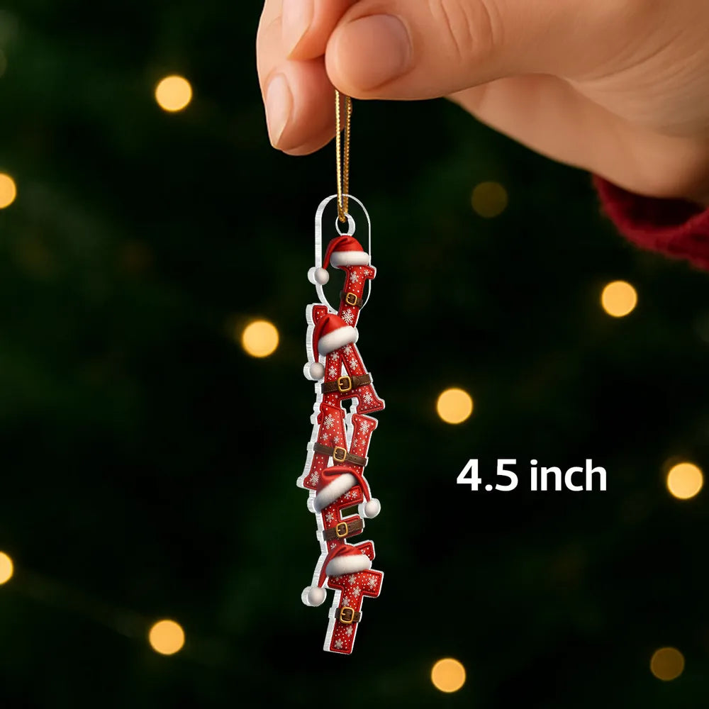 Personalized Christmas Name Ornaments for Family - Festive Holiday Decor Ornament MagicInPrints