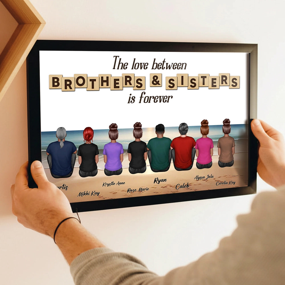 Personalized Sibling Wall Art for Family - Sentimental Gift for Home Decor Poster or Canvas MagicInPrints