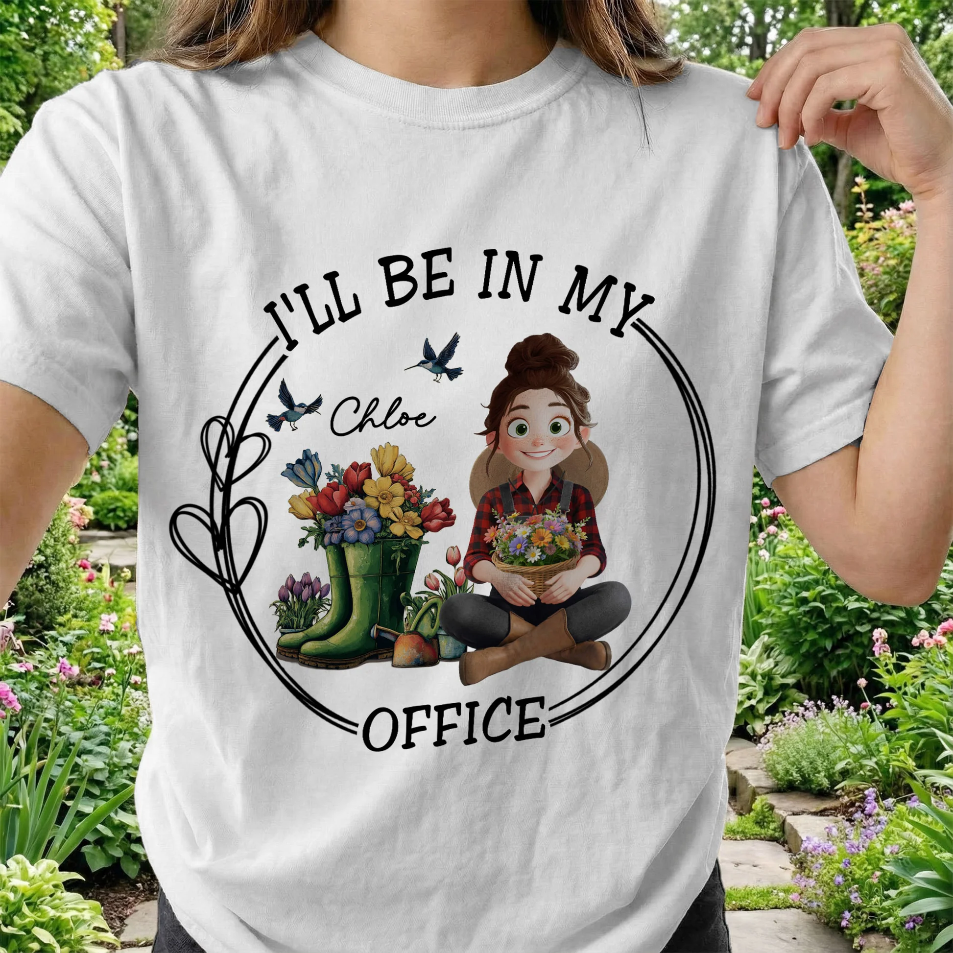 Personalized Gardening T-Shirt for Women - Funny Floral Design for Garden Lovers Cloth MagicInPrints