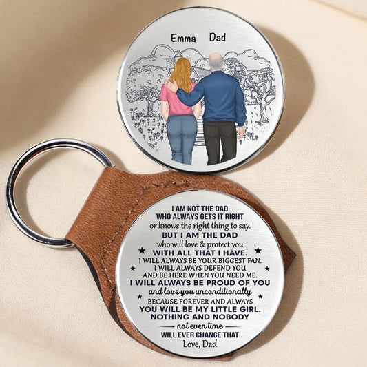 Personalized Dad and Daughter Keychain - Sentimental Gift for Father's Day Keychain MagicInPrints