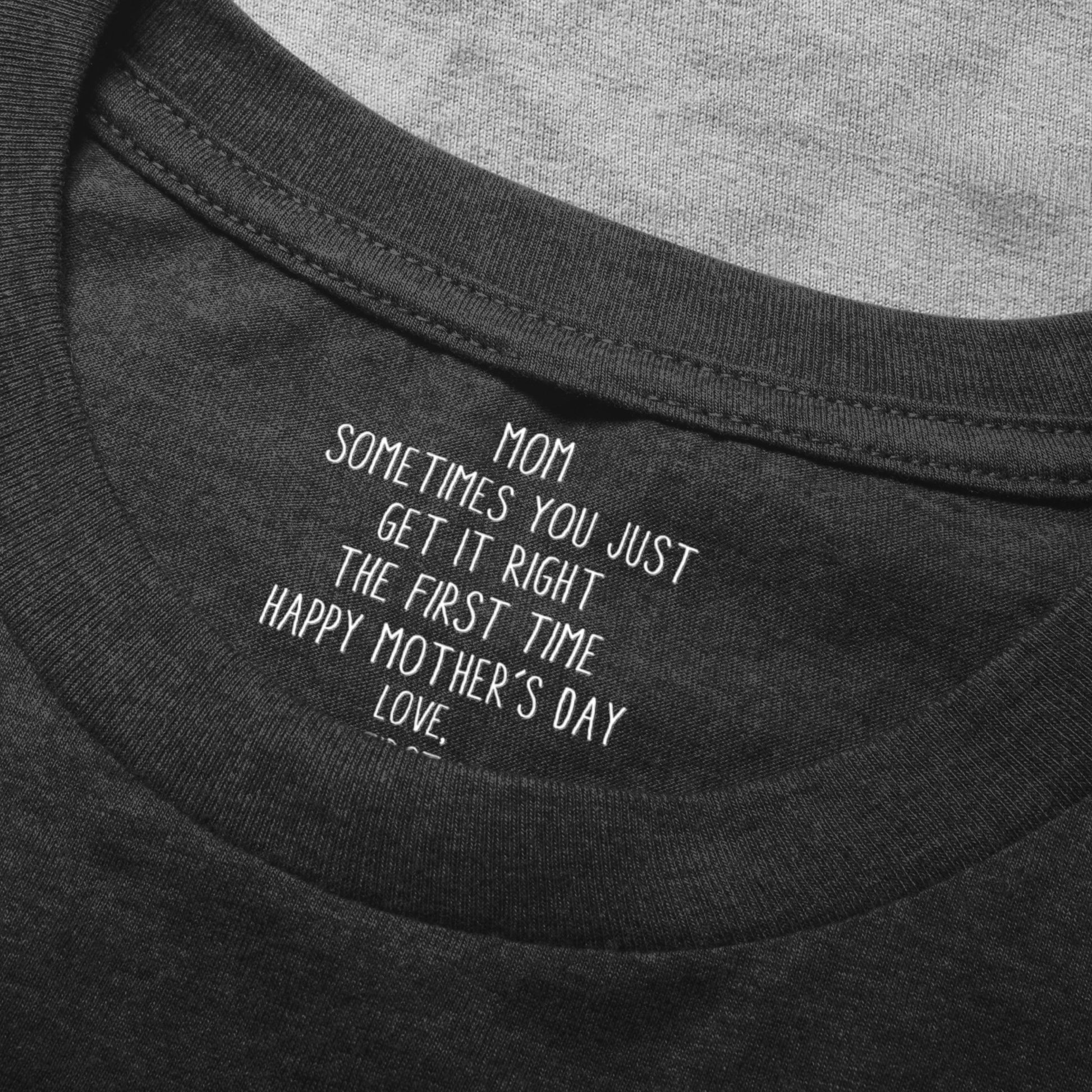 Personalized Mother's Day T-Shirt for Mom - First Born Sentiment Cloth MagicInPrints