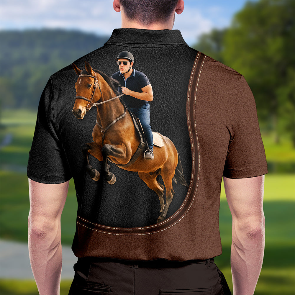 Horse Lover 3D Polo Shirt - Custom Photo Gifts For Horse Riders Polo Shirts MagicInPrints
