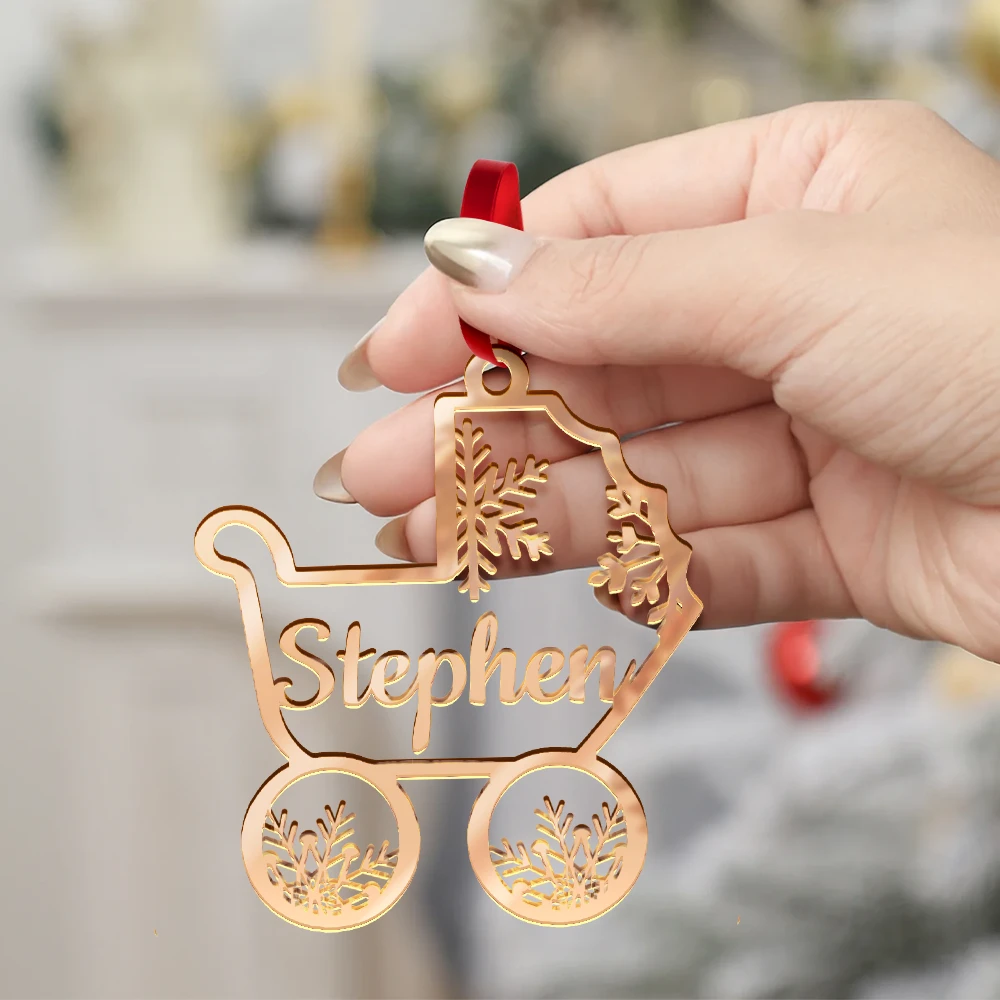 Celebrate the Joy of Christmas – Personalized DIY Mirror Acrylic Ornament – Gift for Kids Mirror Acrylic Ornament MagicInPrints