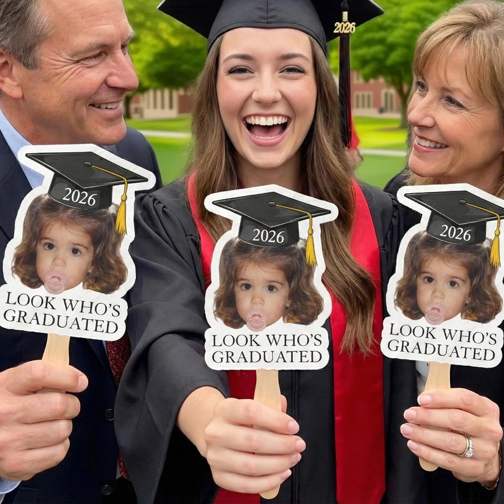 Personalized Graduation Photo Fan for Family - 2026 Celebration Stationery MagicInPrints