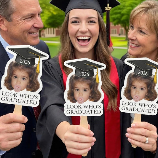 Personalized Graduation Photo Fan for Family - 2026 Celebration Stationery MagicInPrints