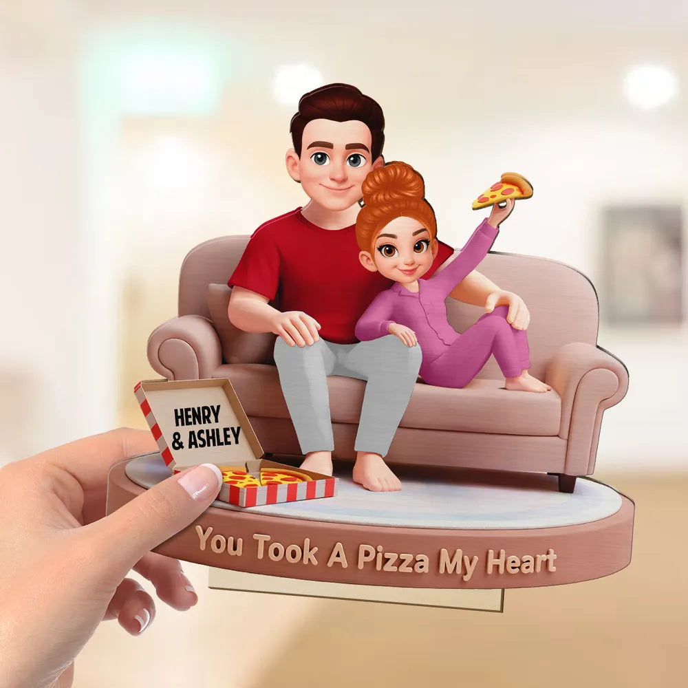 Custom Couple Figurine Romantic Gift - Personalized Valentine's Day Decor Plaque MagicInPrints