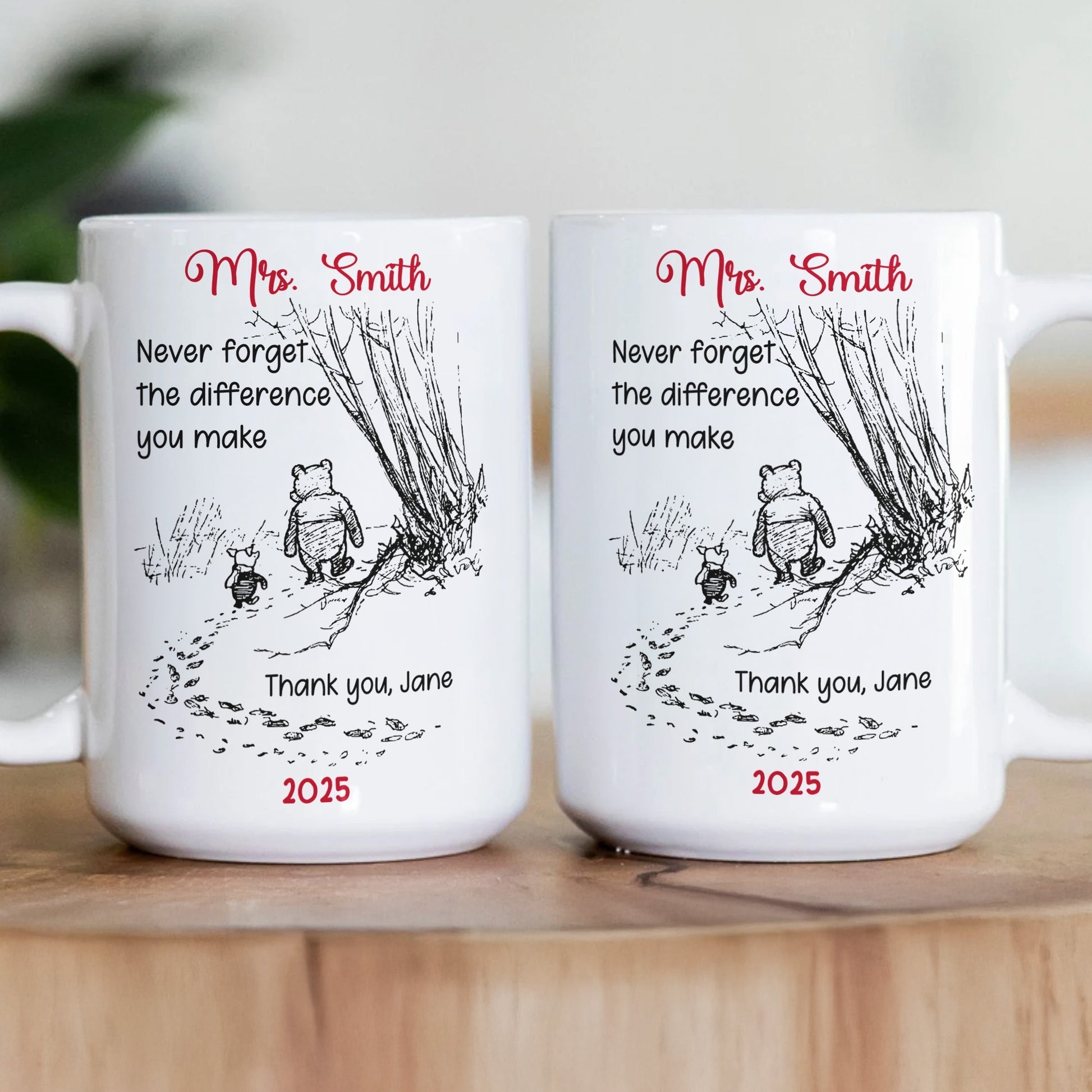 Personalized Teacher Appreciation Mug for Mrs. Smith - Sentimental Gift 2025 Cup MagicInPrints