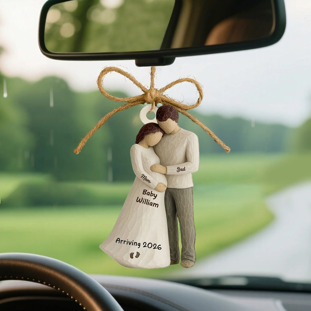Personalized Expecting Parents Ornament for Baby Announcement - Christmas Keepsake Ornament MagicInPrints