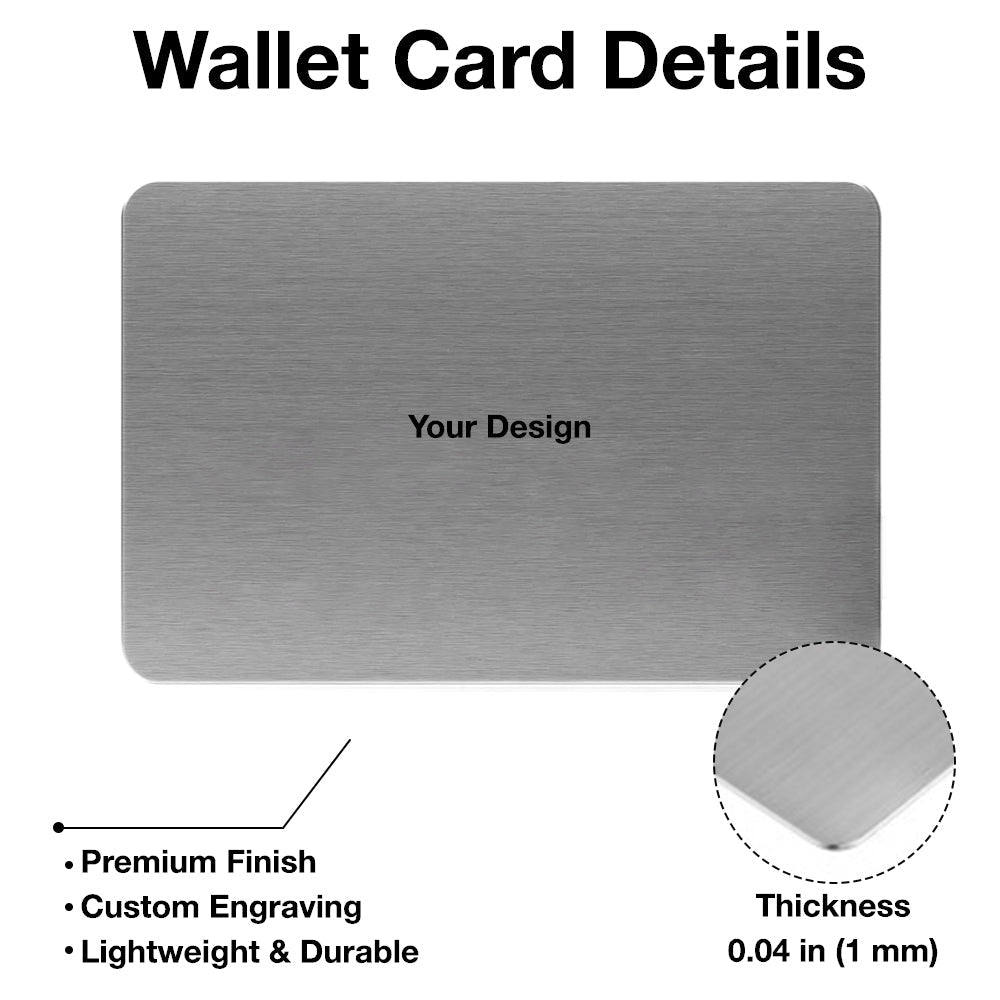 Customized Romantic Wallet Card for Couples - Sentimental Gift Wallet Card MagicInPrints