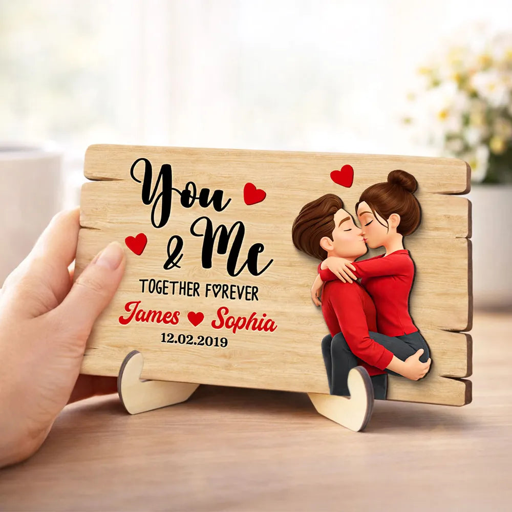 Personalized Wooden Plaque for Couples - Romantic Gift for Anniversaries Plaque MagicInPrints