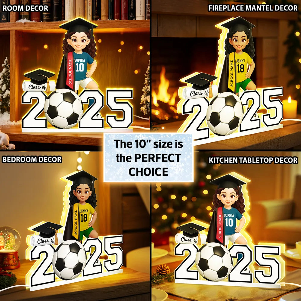 Personalized Graduation Soccer Gift for Kids - Class of 2025 Plaque MagicInPrints