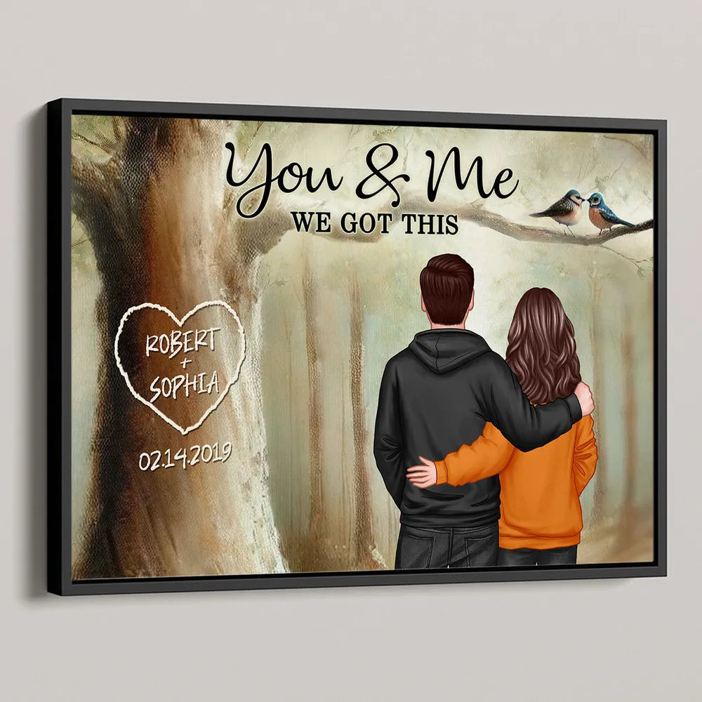 Personalized Couple Canvas Art for Couples - Romantic Anniversary Gift Poster or Canvas MagicInPrints