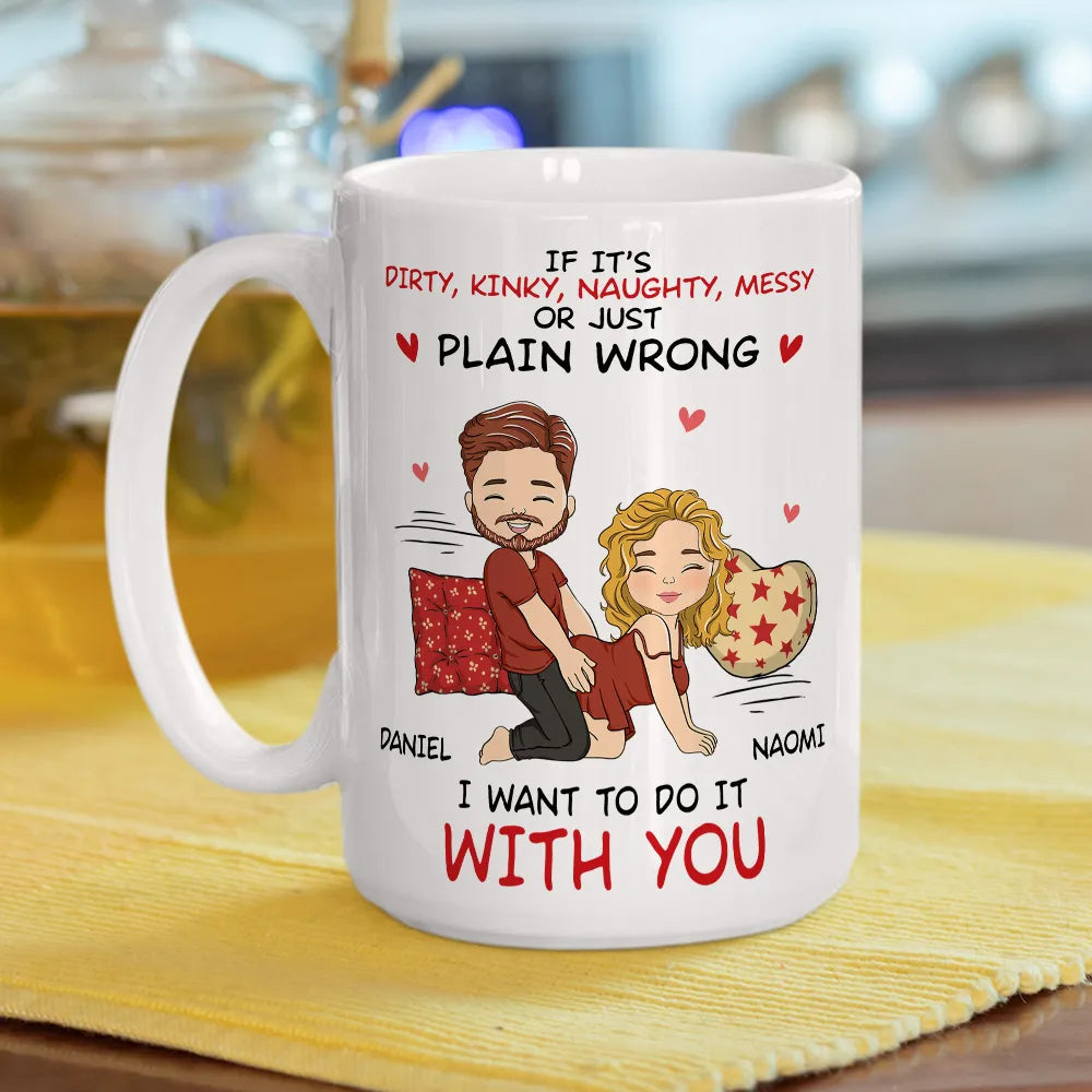 Personalized Couples Mug - Funny Naughty Gift for Partners - Romantic Anniversary Present Cup MagicInPrints