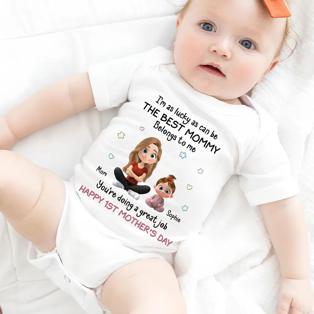 Personalized Baby Onesie for Mom - Cute Mother's Day Gift Cloth MagicInPrints