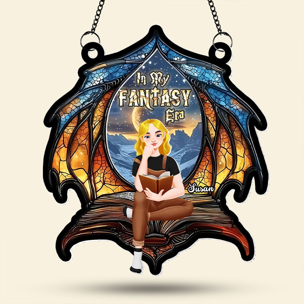 Personalized Fantasy Themed Suncatcher Ornament for Book Lovers Ornament PopCulturePrints