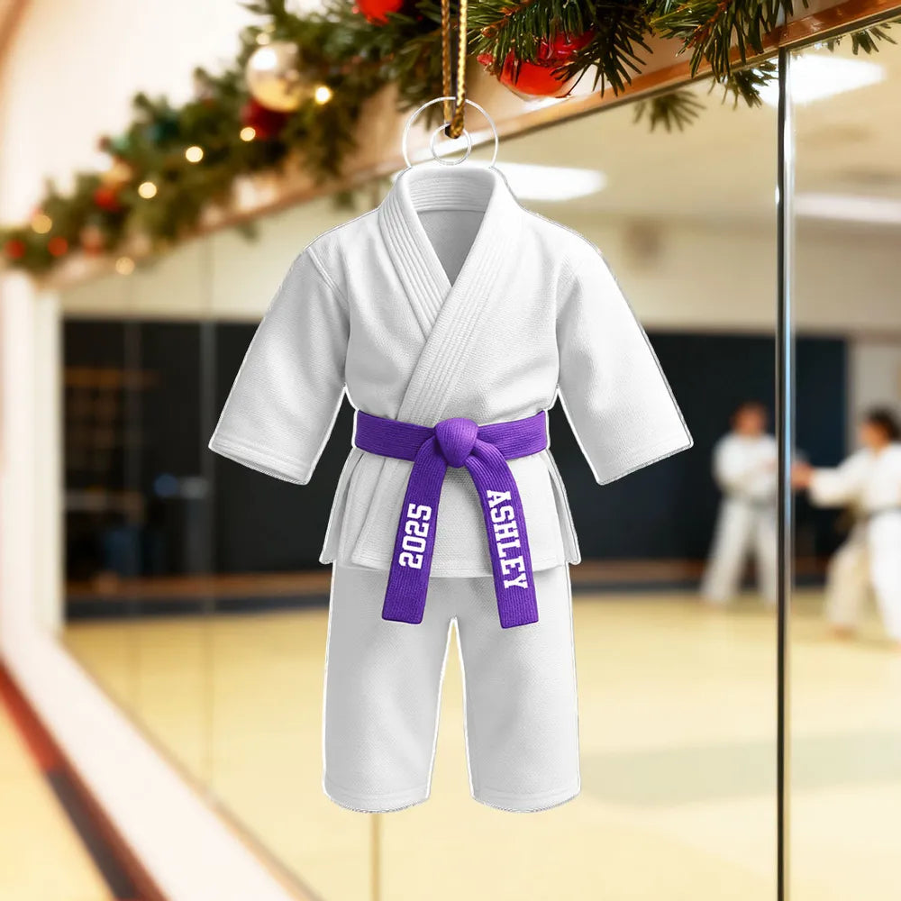 Personalized Karate Gi Ornament for Martial Arts Enthusiasts - Holiday Keepsake Ornament MagicInPrints