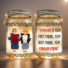 Load image into Gallery viewer, Personalized Mason Jar Light for Mom - Forever Friend Gift Drink Jar PopCulturePrints
