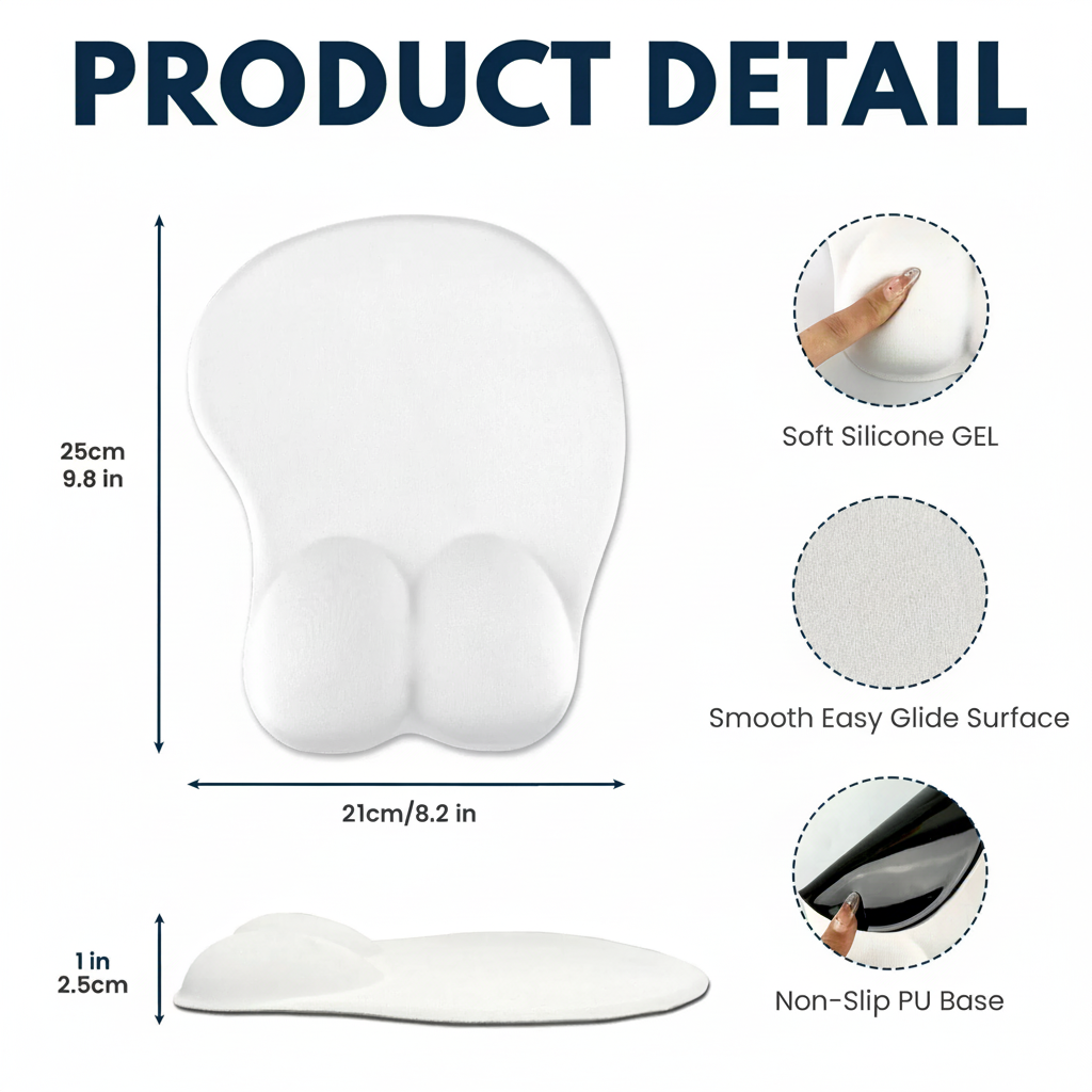 Custom Ergonomic Mouse Pad for Office - Fun Gift for Coworkers Office Products MagicInPrints