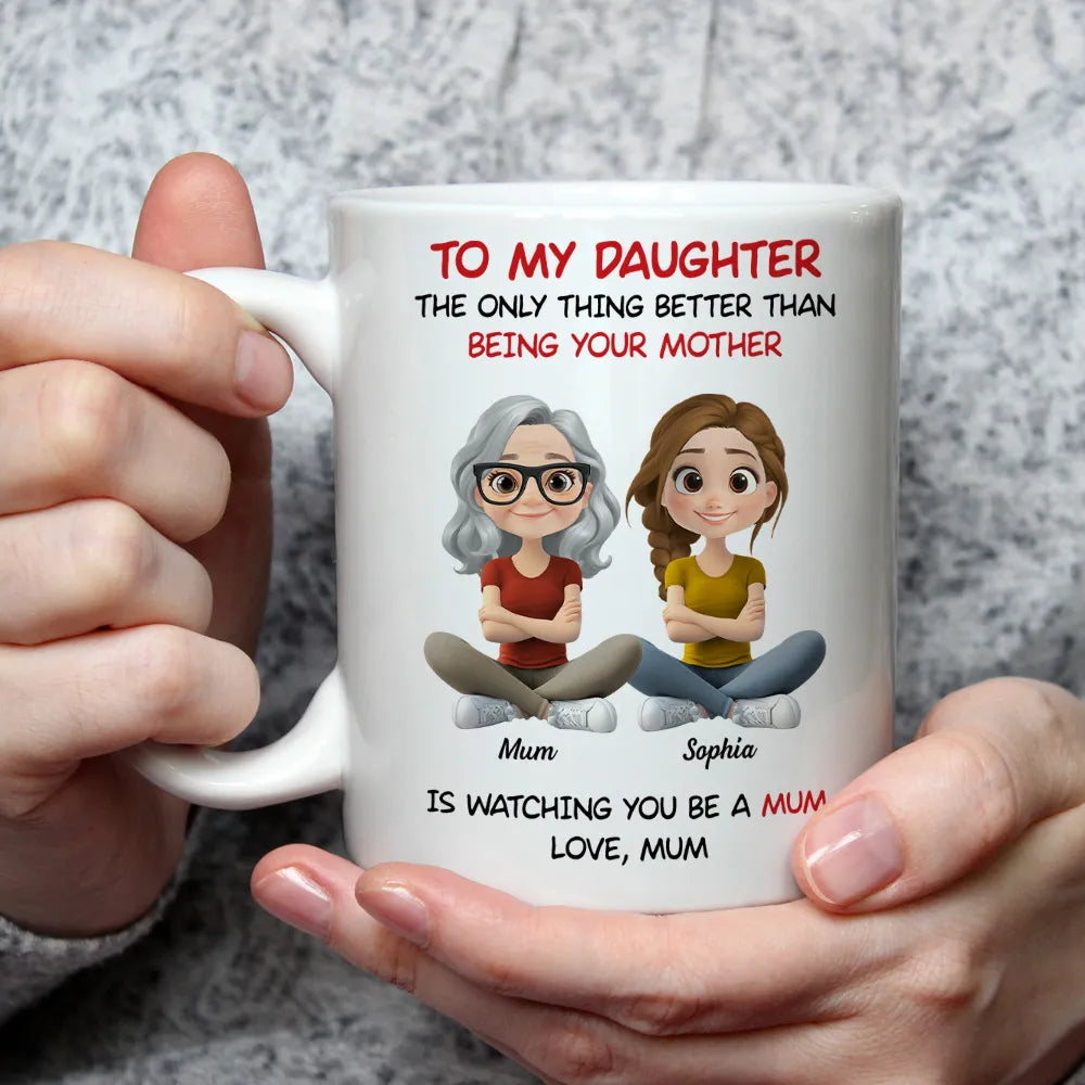Personalized Mother's Day Mug for Daughter - Heartfelt Gift from Mum Cup MagicInPrints