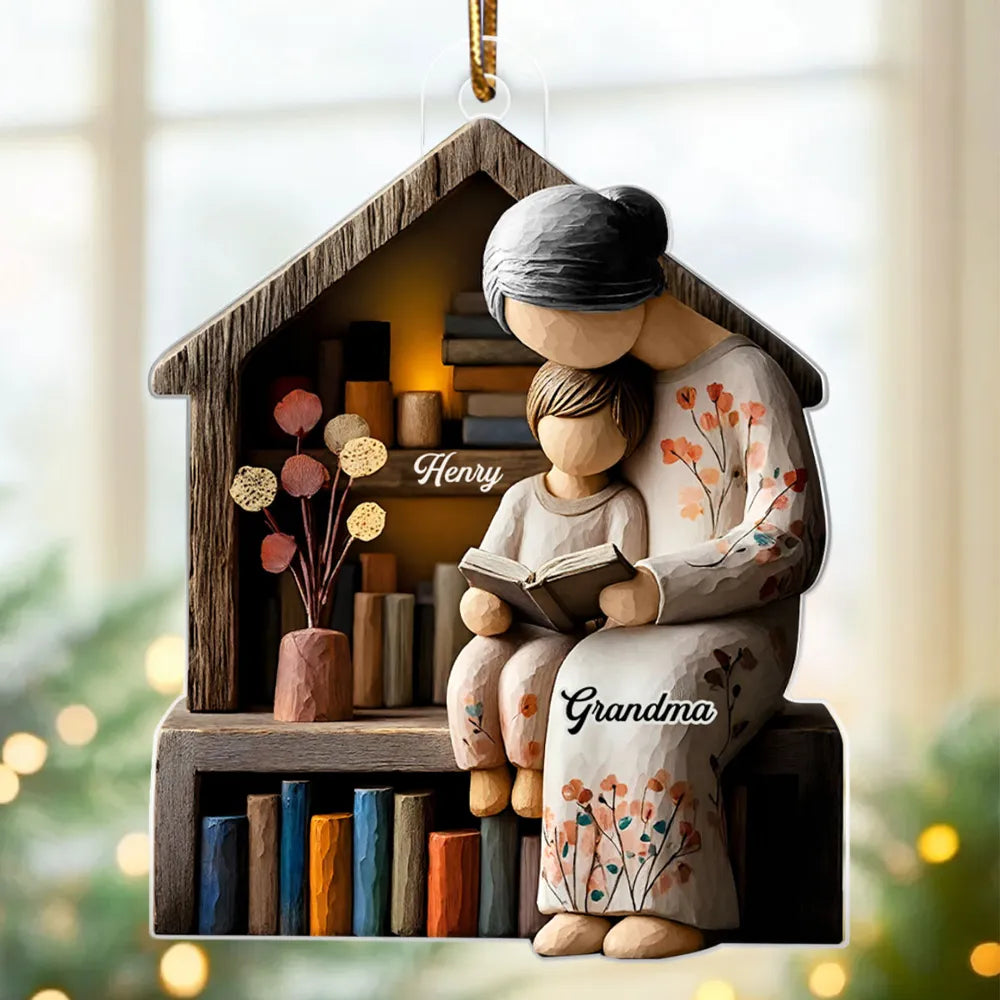 Personalized Grandma and Grandchild Ornament - Sentimental Holiday Gift Ornament MagicInPrints
