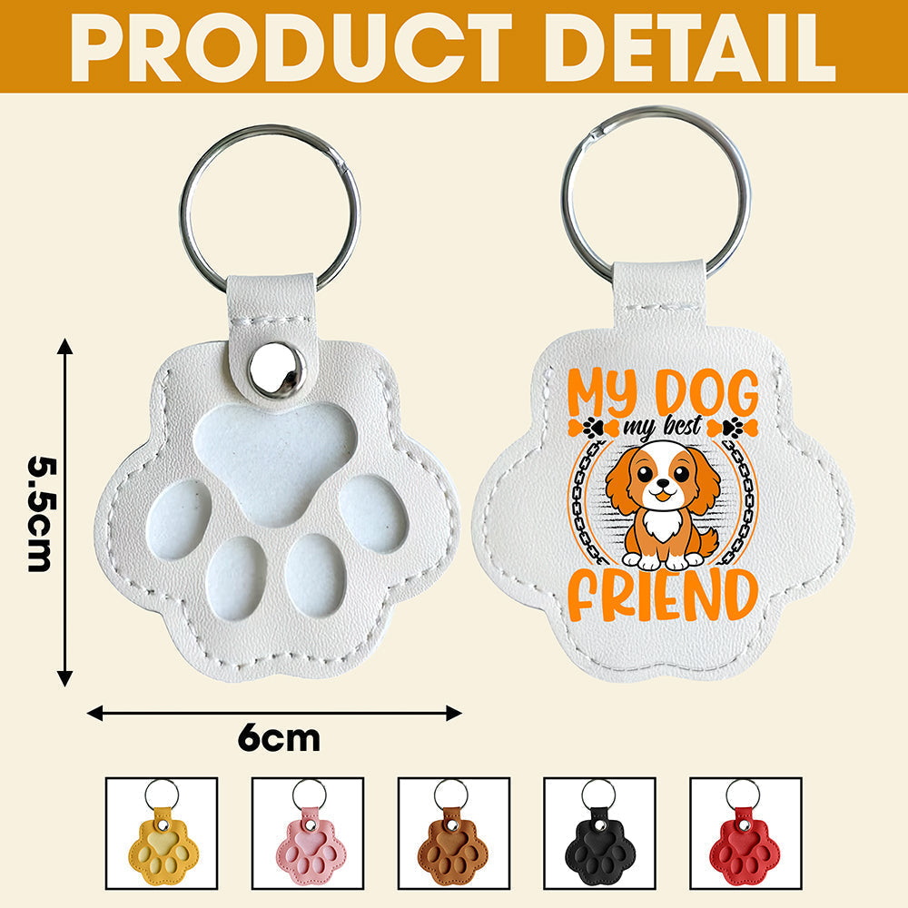 Sweetest Hello, Hardest Goodbye - Personalized Pet Hair Storage Keychain - Memorable Gift for Pet Lovers Keychains PopCulturePrints