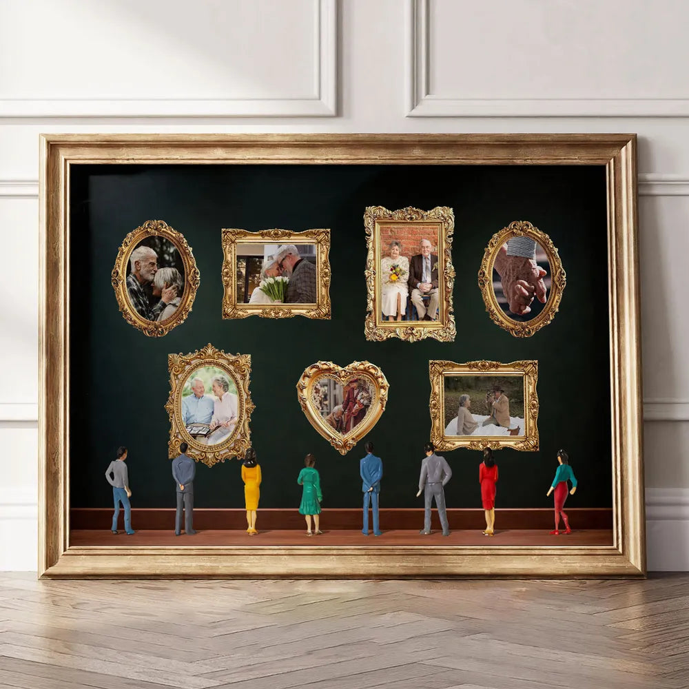 Custom Family Photo Frame Collage for Home Decor - Sentimental Gift Poster or Canvas MagicInPrints
