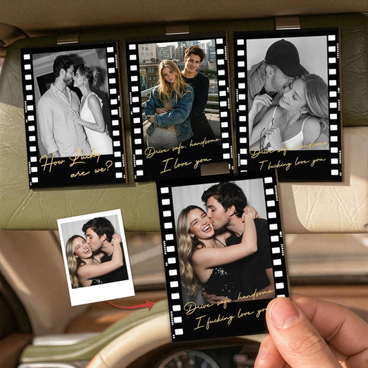Custom Photo Film Strip Keychain for Couples - Romantic Gift Car Hanger MagicInPrints