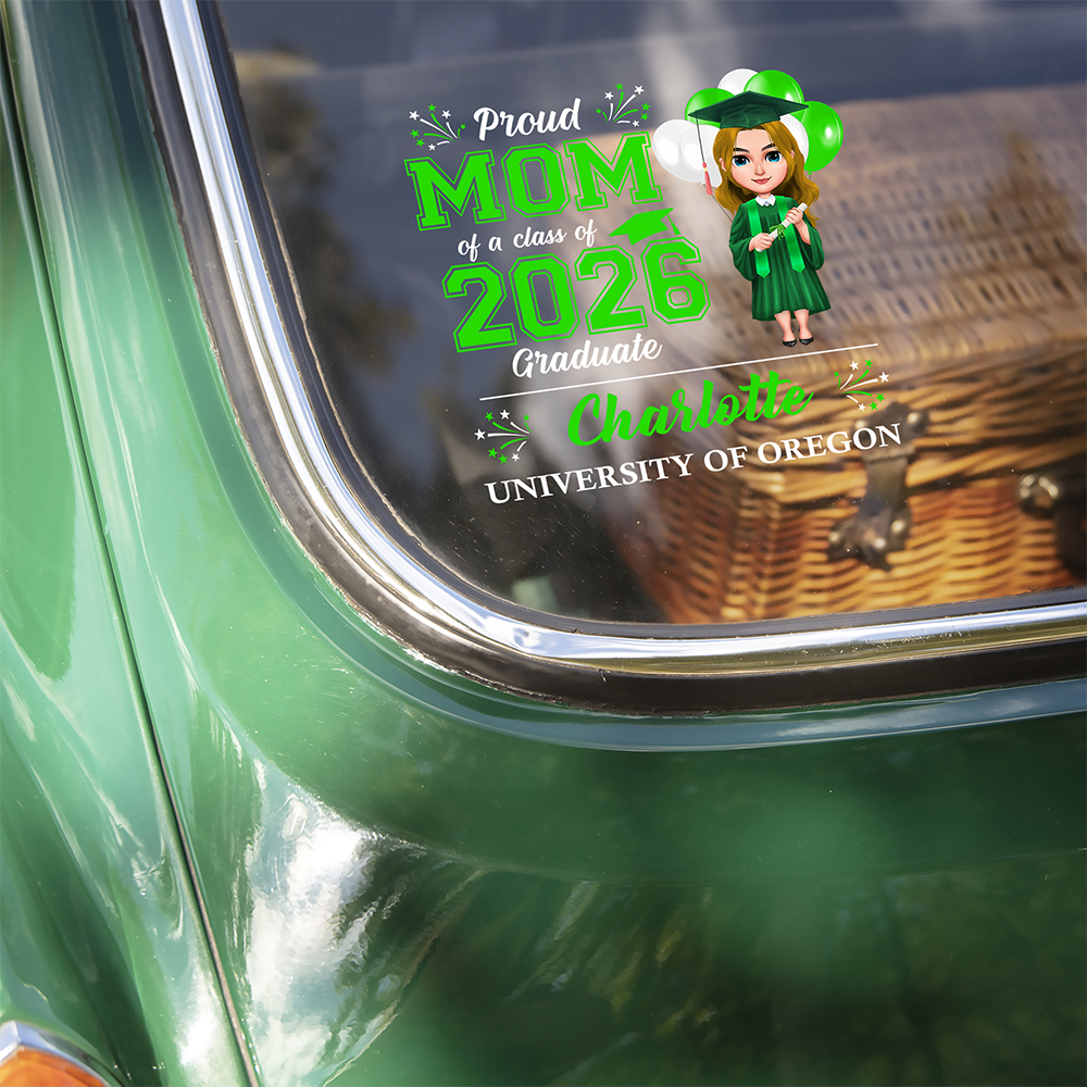 Custom Graduation Car Decal Family Proud Class of 2026 - University Celebration Sticker MagicInPrints