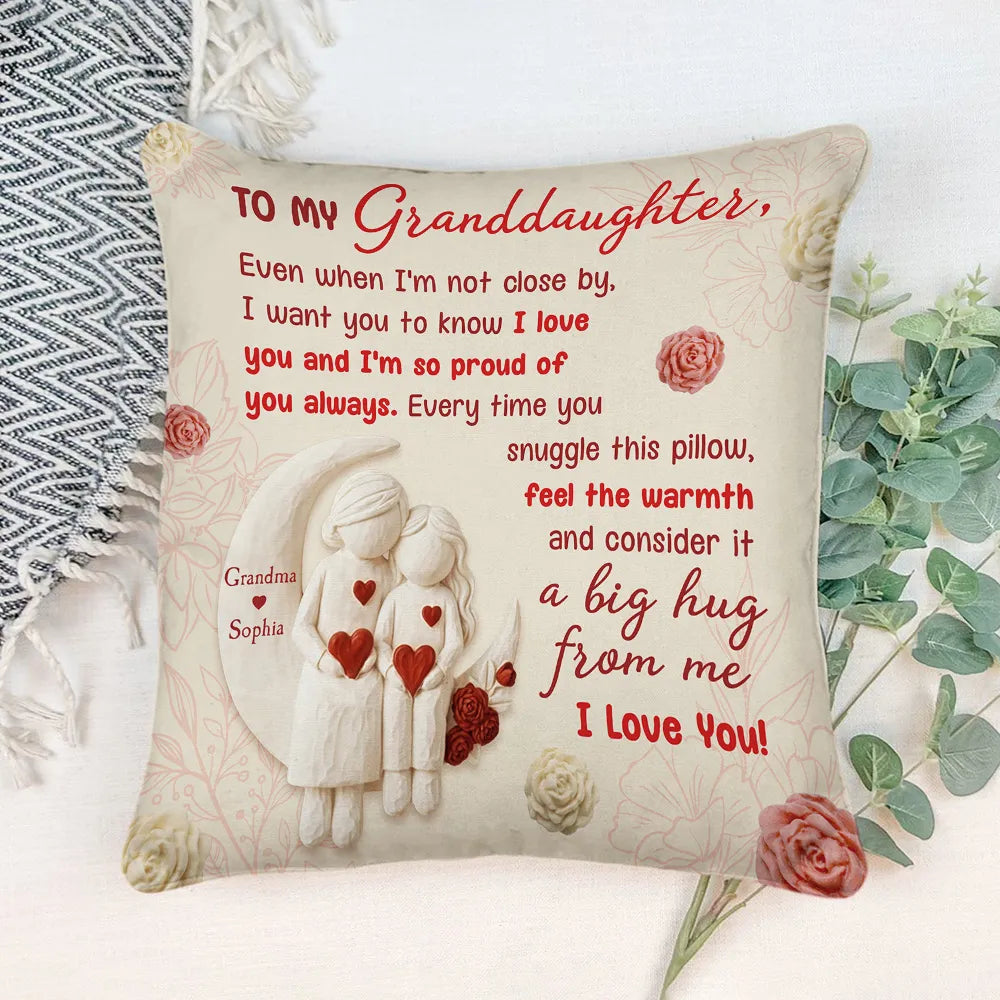 Personalized Granddaughter Throw Pillow - Heartfelt Sentimental Gift Pillow or Blanket MagicInPrints
