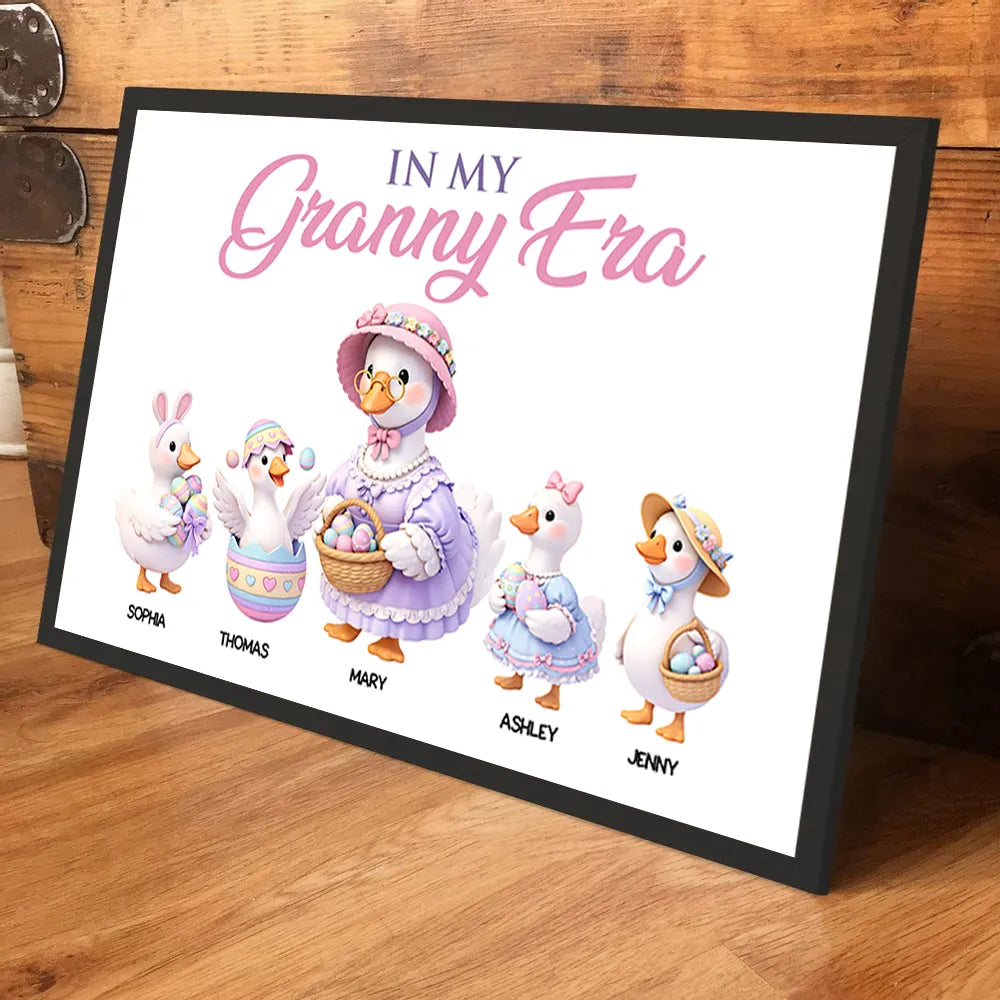 Custom Granny Duck Family Canvas for Grandparents - Sentimental Home Decor Poster or Canvas MagicInPrints