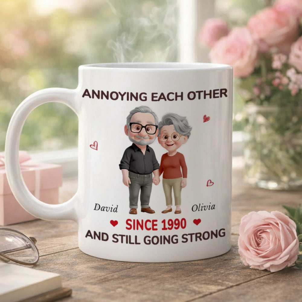 Personalized Anniversary Mug for Couples - Funny Gift Since 1990 Cup MagicInPrints