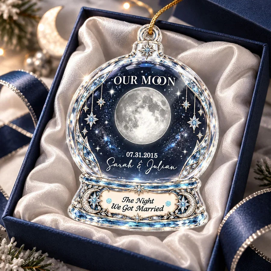 Personalized Acrylic Ornament Romantic Gift for Couple Christmas