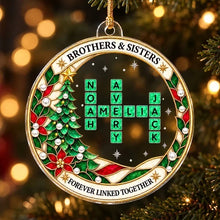 Load image into Gallery viewer, Personalized Acrylic Sibling Ornament Holiday Gift for Christmas

