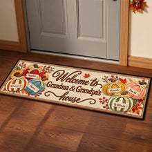 Load image into Gallery viewer, Personalized Premium Doormat for Grandma &amp; Grandpa's House Gift
