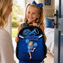 Load image into Gallery viewer, Personalized Kids School Backpack Cheerleader Gift for Girls
