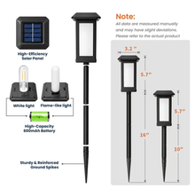 Load image into Gallery viewer, Personalized Solar Garden Stake Light Custom Photo Memorial Gift for Family
