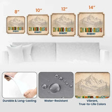 Load image into Gallery viewer, Personalized Shaped Metal Sign Travel Memories Gift for Adventurers
